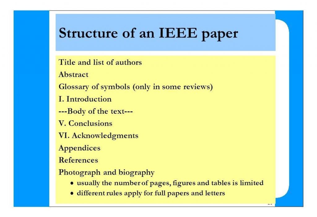 ieee research paper structure
